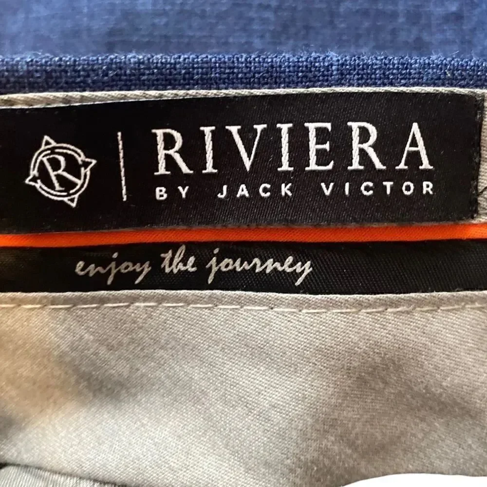 Jack Victor Riviera Travelers Pants Navy Blue Size 35
